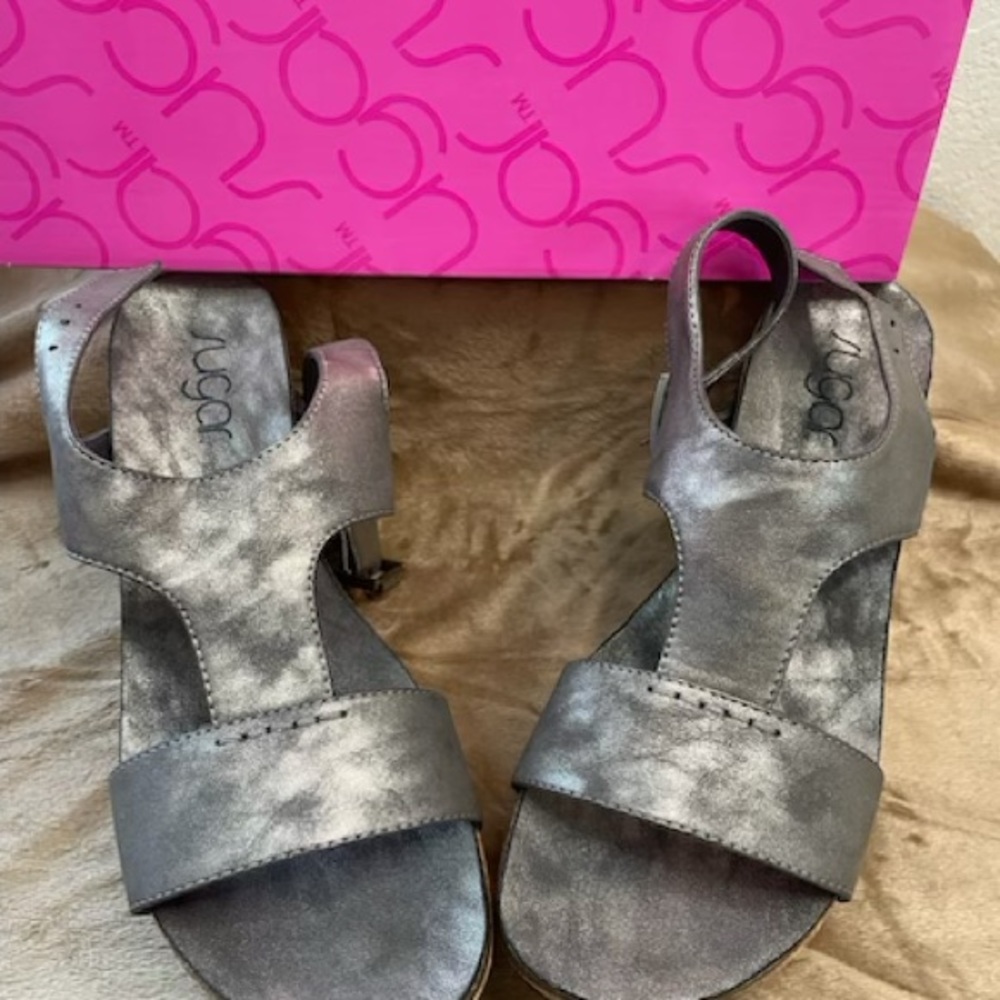 Sugar Junebug Pewter Heels